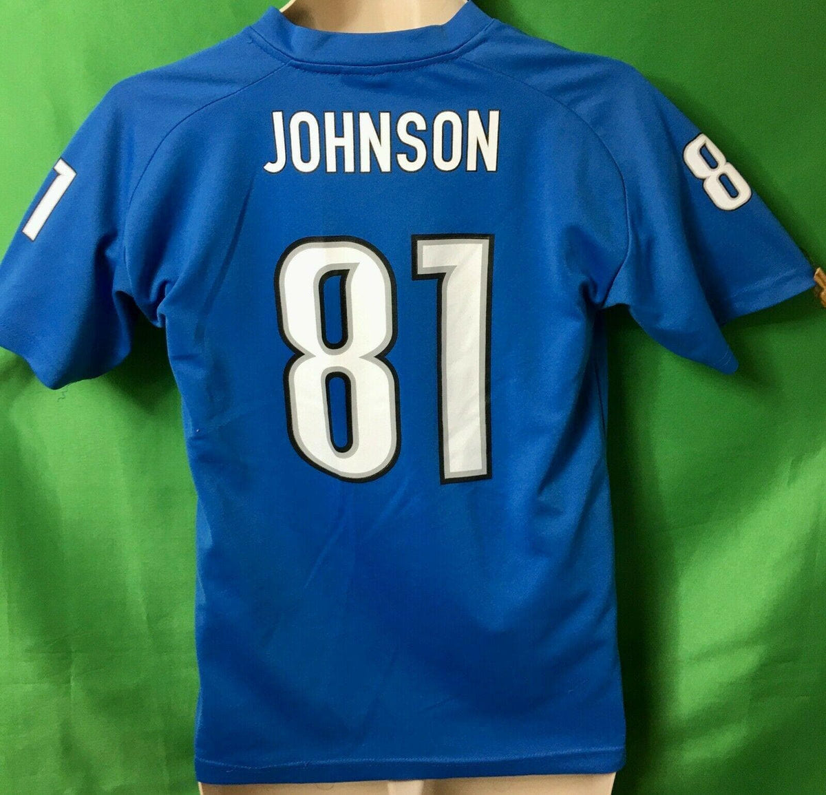 NFL Detroit Lions Calvin Johnson #81 Jersey Youth Large 14-16