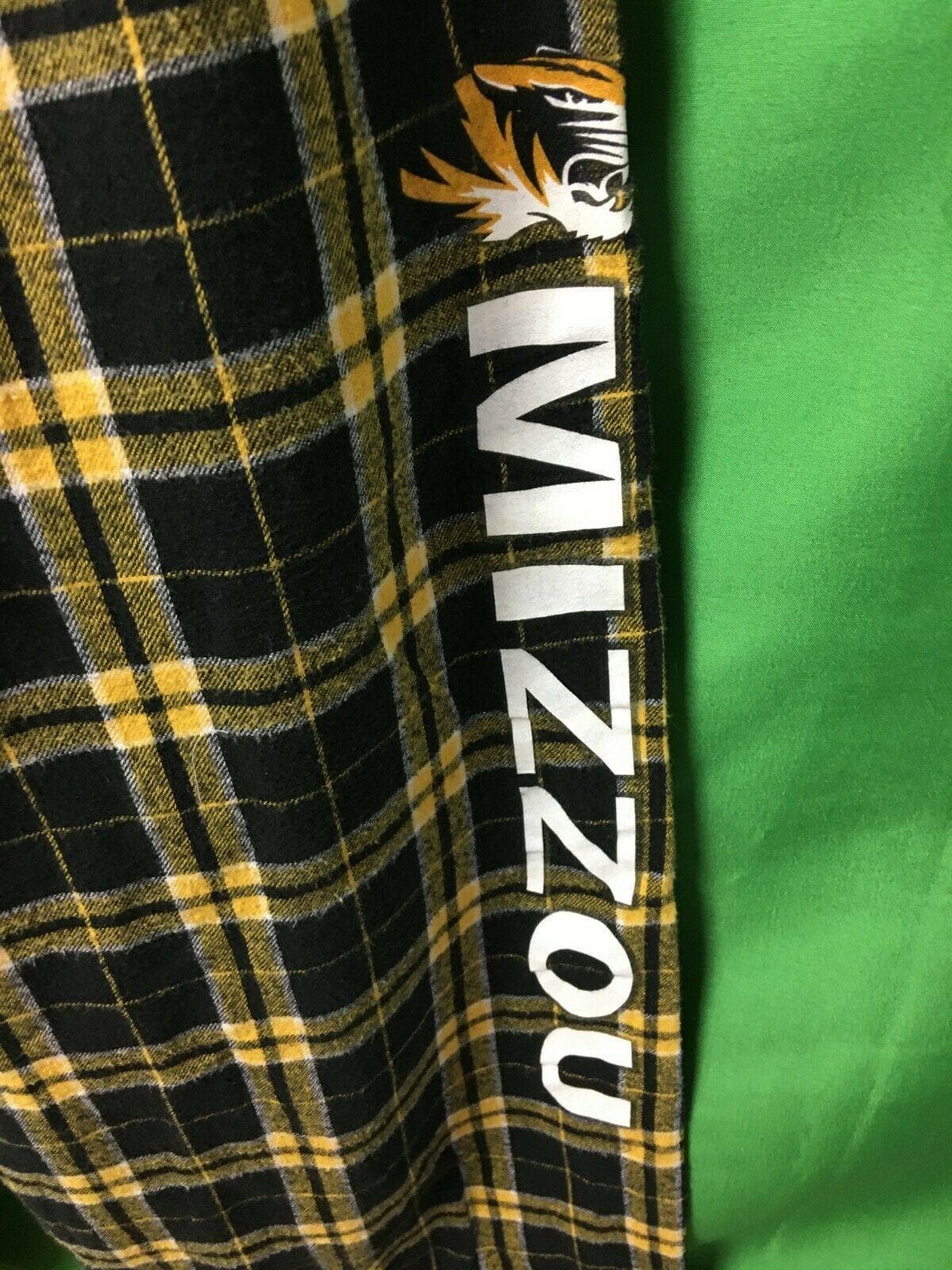 NCAA Missouri Tigers Plaid Pyjama Bottoms Men's Large
