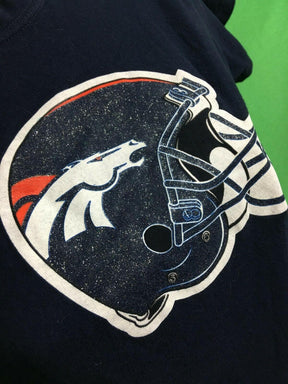 NFL Denver Broncos Glittery Helmet T-Shirt Women's Small