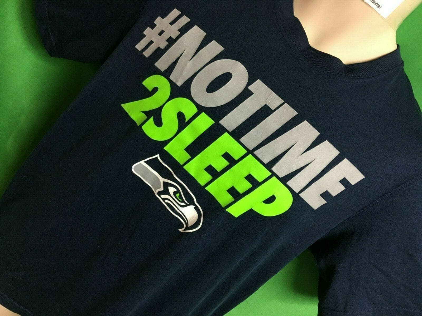 NFL Seattle Seahawks "No Time 2 Sleep" T-Shirt Men's Small