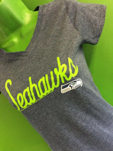 NFL Seattle Seahawks Heathered V-Neck T-Shirt Girls' Youth Medium 10-12