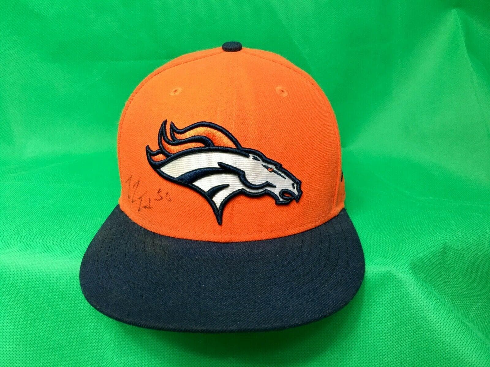 NFL Denver Broncos SIGNED New Era 59FIFTY Fitted Baseball Hat/Cap 7