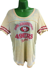 NFL San Francisco 49ers Scoop Neck Tissue T-Shirt Girls' X-Large 15-17