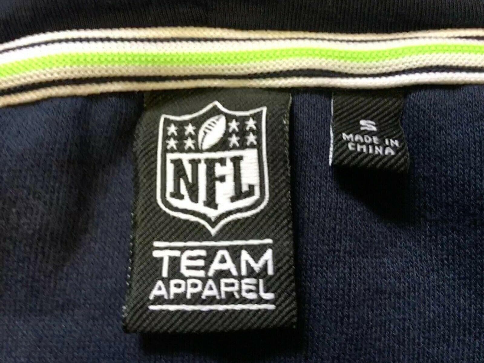 NFL Seattle Seahawks Stitched Spellout Hoodie Men's Small NWT