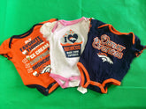 NFL Denver Broncos Lot of 3 Bodysuits/Vests Newborn 0-3 Months NWOT