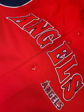 MLB Los Angeles Angels True Fan Red Jersey Youth Large 14-16