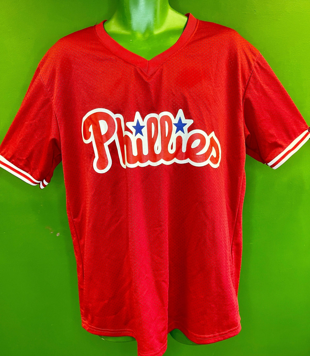 Chase Utley #26 Photo Philadelphia Phillies Majestic Red Blue Jersey Youth  18/20