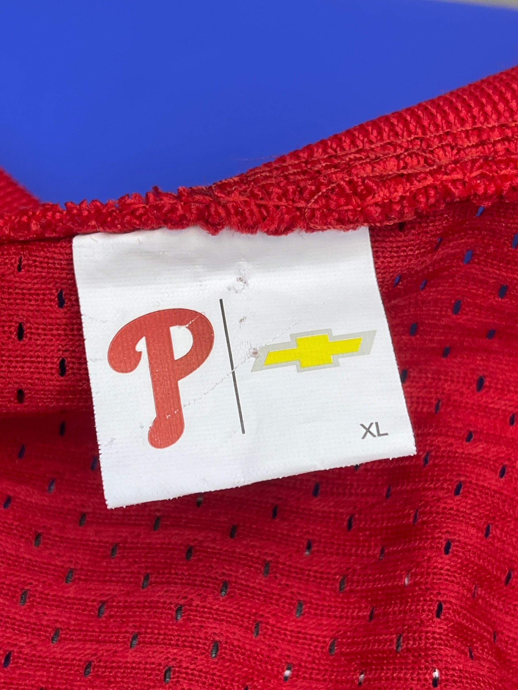 MLB Philadelphia Phillies #29 Jersey Style Pullover Top Chevrolet Men's X-Large