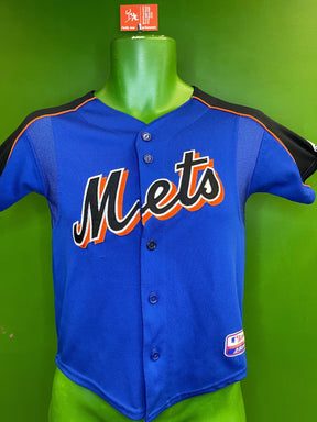 MLB New York Mets Majestic Stitched Baseball Jersey Youth Small 6-8