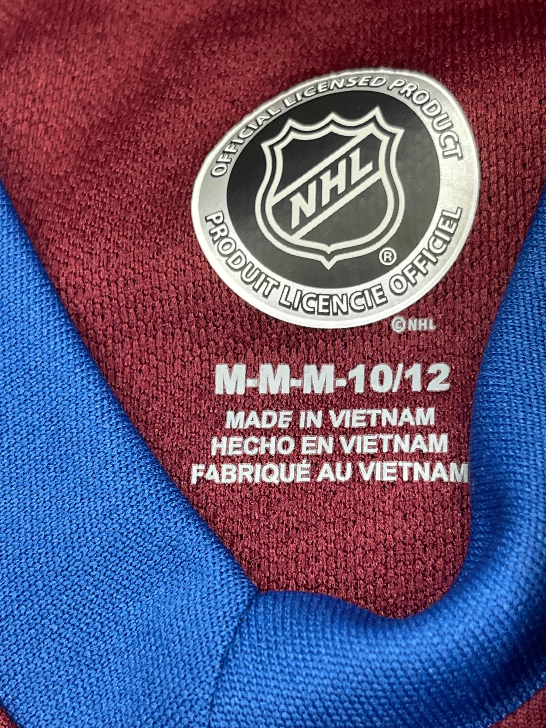 NHL Colorado Avalanche Ice Hockey Jersey Stitched Youth Medium 10-12