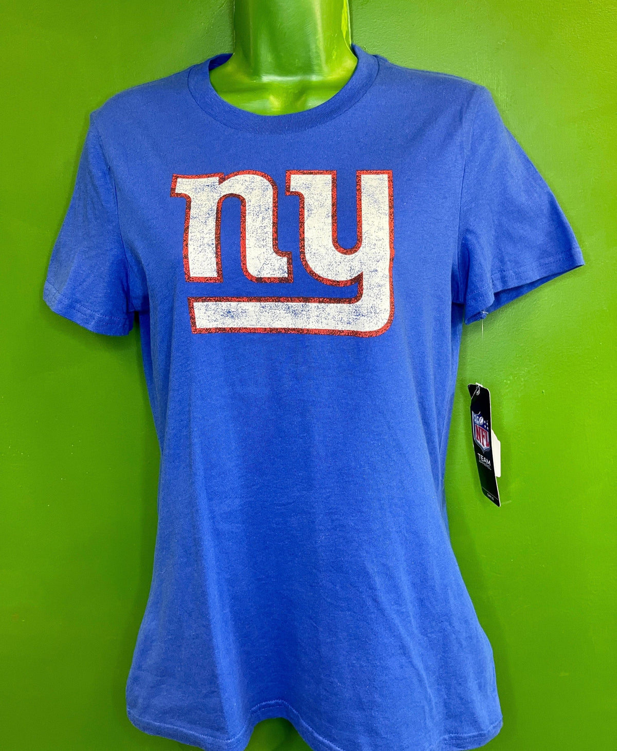 NFL New York Giants Distressed Graphic T-Shirt Girls' Youth X-Large 16 NWT