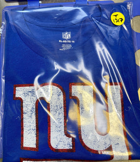 NFL New York Giants Distressed Graphic T-Shirt Girls' Youth X-Large 16 NWT
