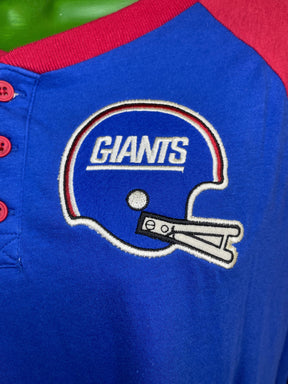 NFL New York Giants Mitchell & Ness Henley 3/4 Sleeve T-Shirt Men's 2X-Large NWT