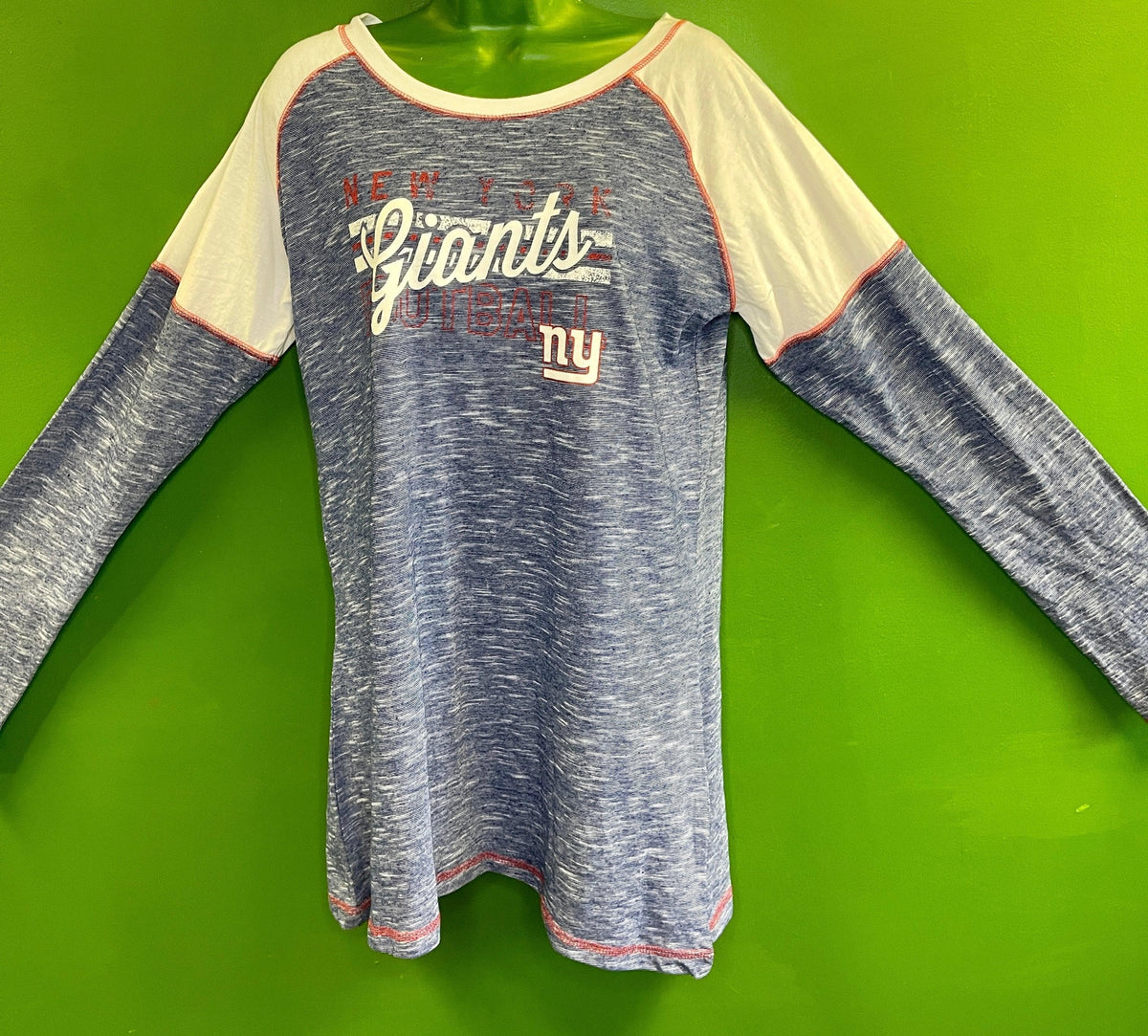 NFL New York Giants Space Dye L/S T-Shirt Women's X-Large NWT