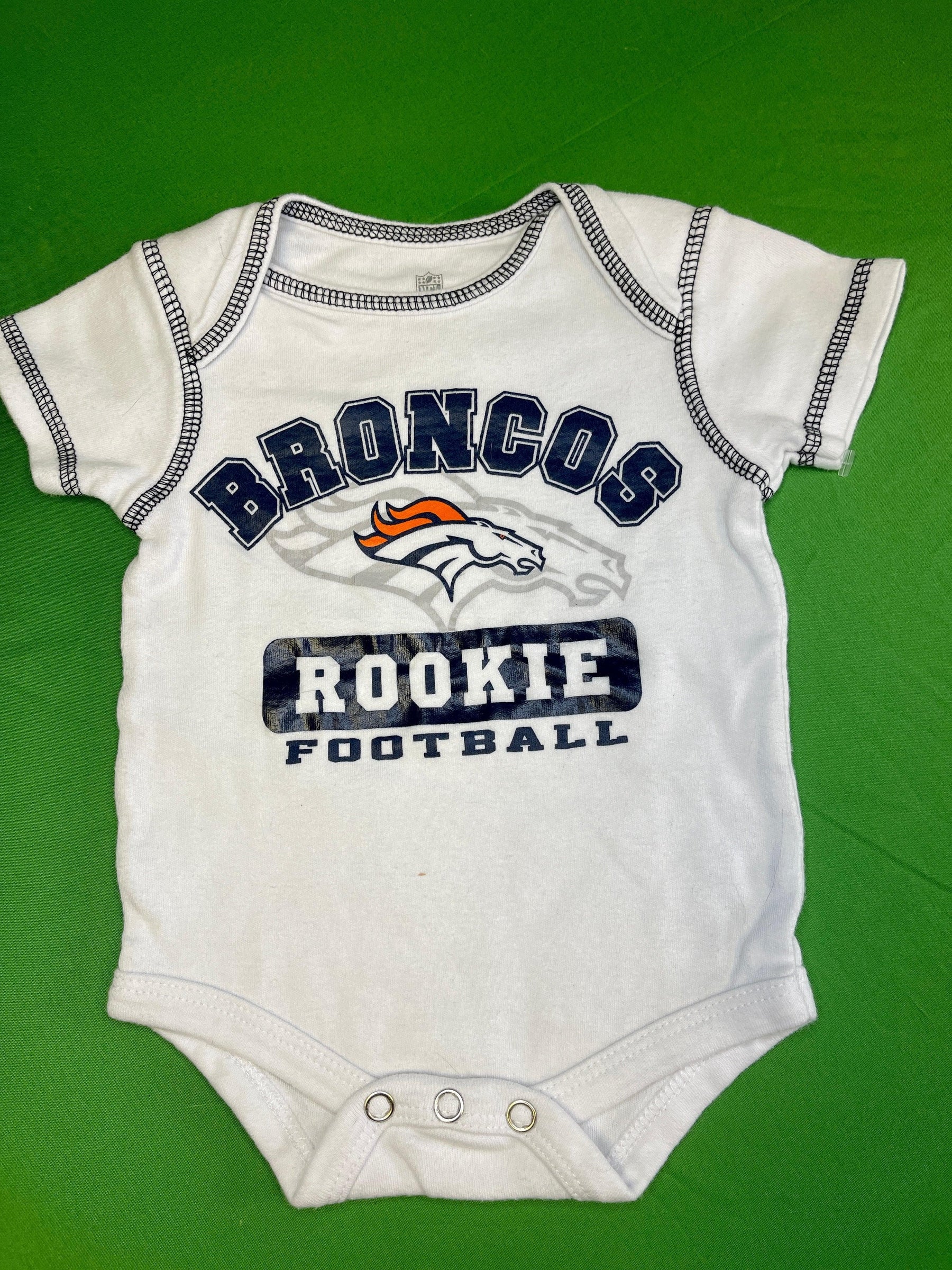 NFL Denver Broncos White Bodysuit 0-3 months