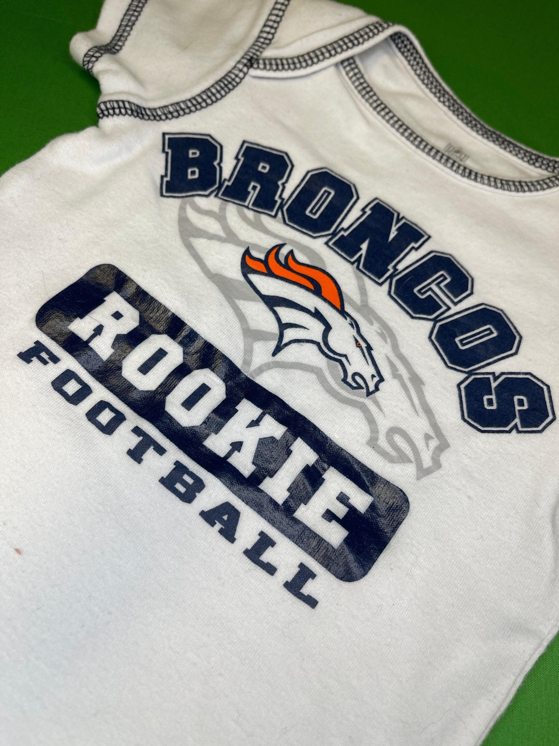 NFL Denver Broncos White Bodysuit 0-3 months