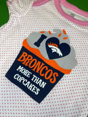 NFL Denver Broncos Polka dot Bodysuit 0-3 months