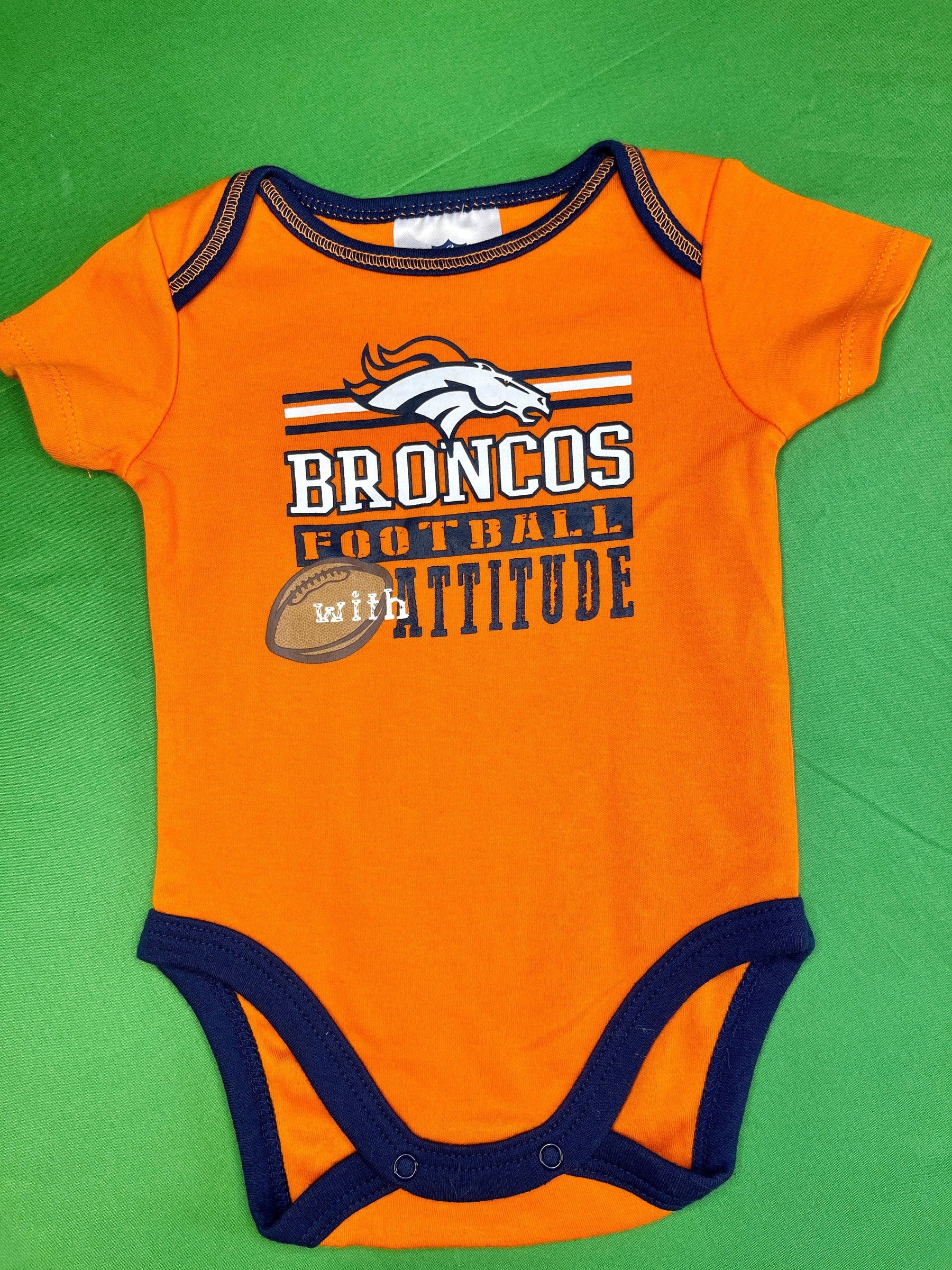 NFL Denver Broncos Orange Bodysuit 0-3 months