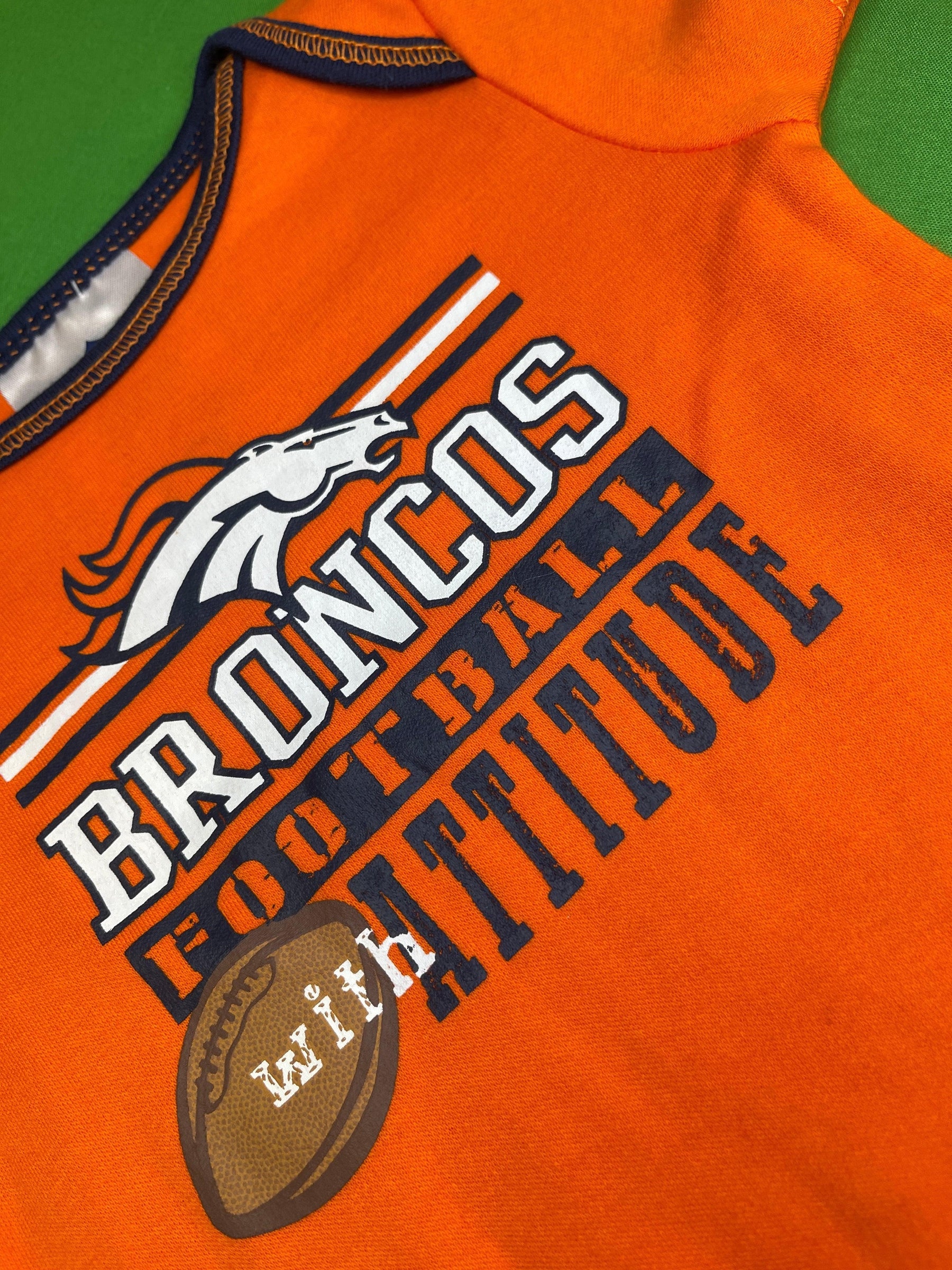 NFL Denver Broncos Orange Bodysuit 0-3 months