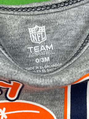 NFL Denver Broncos Grey Bodysuit 0-3 months