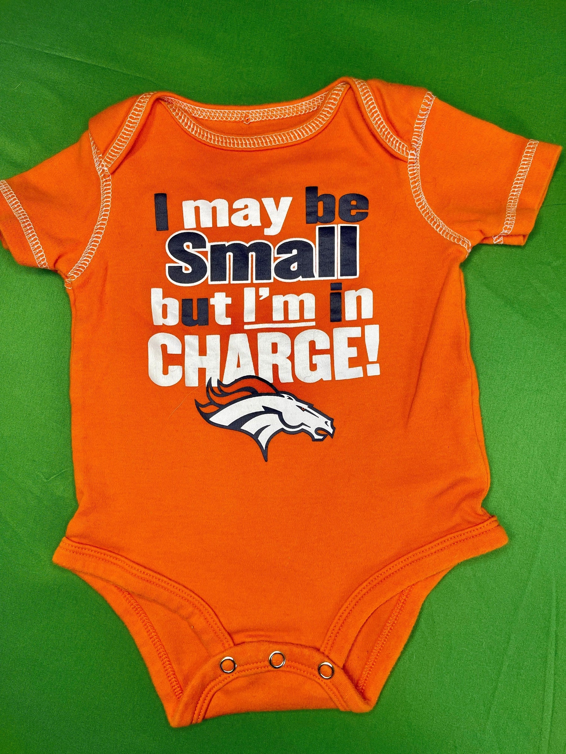 NFL Denver Broncos Orange Bodysuit 0-3 months