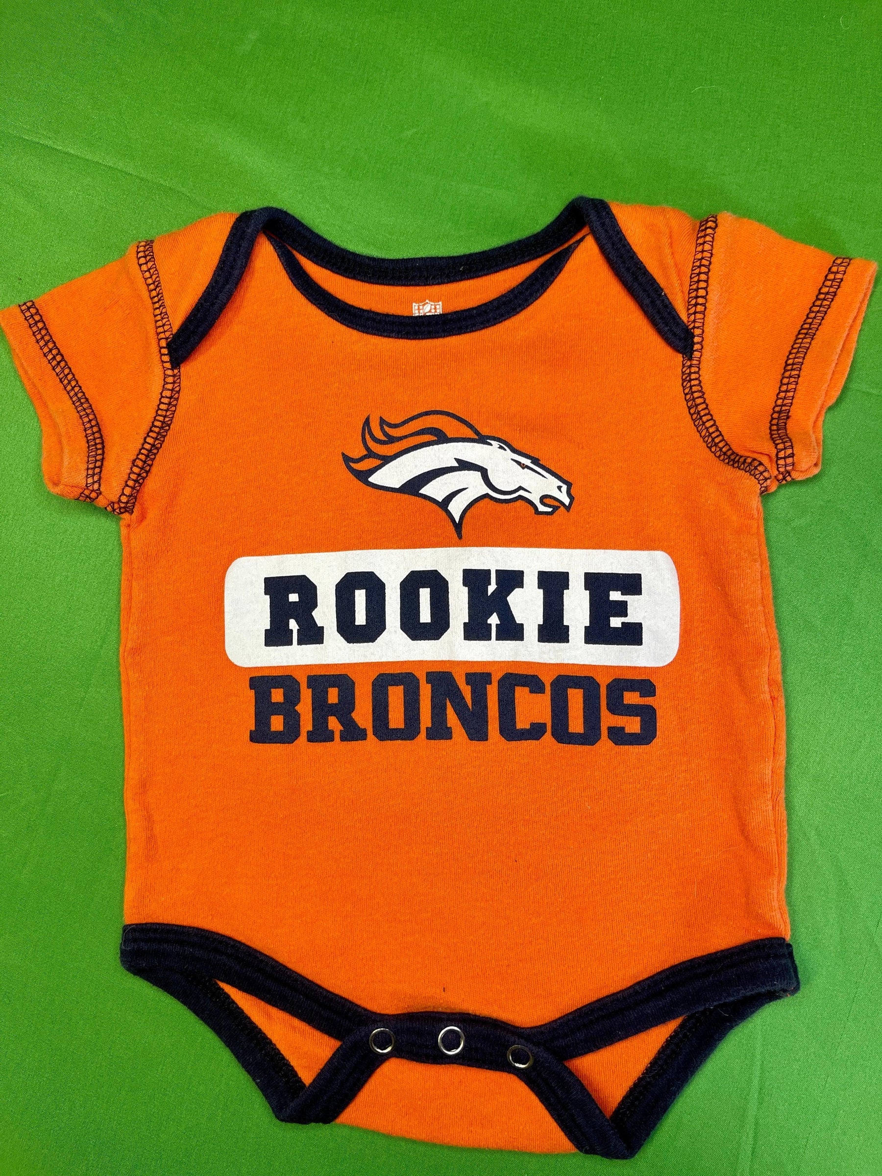 NFL Denver Broncos Orange Bodysuit 0-3 months