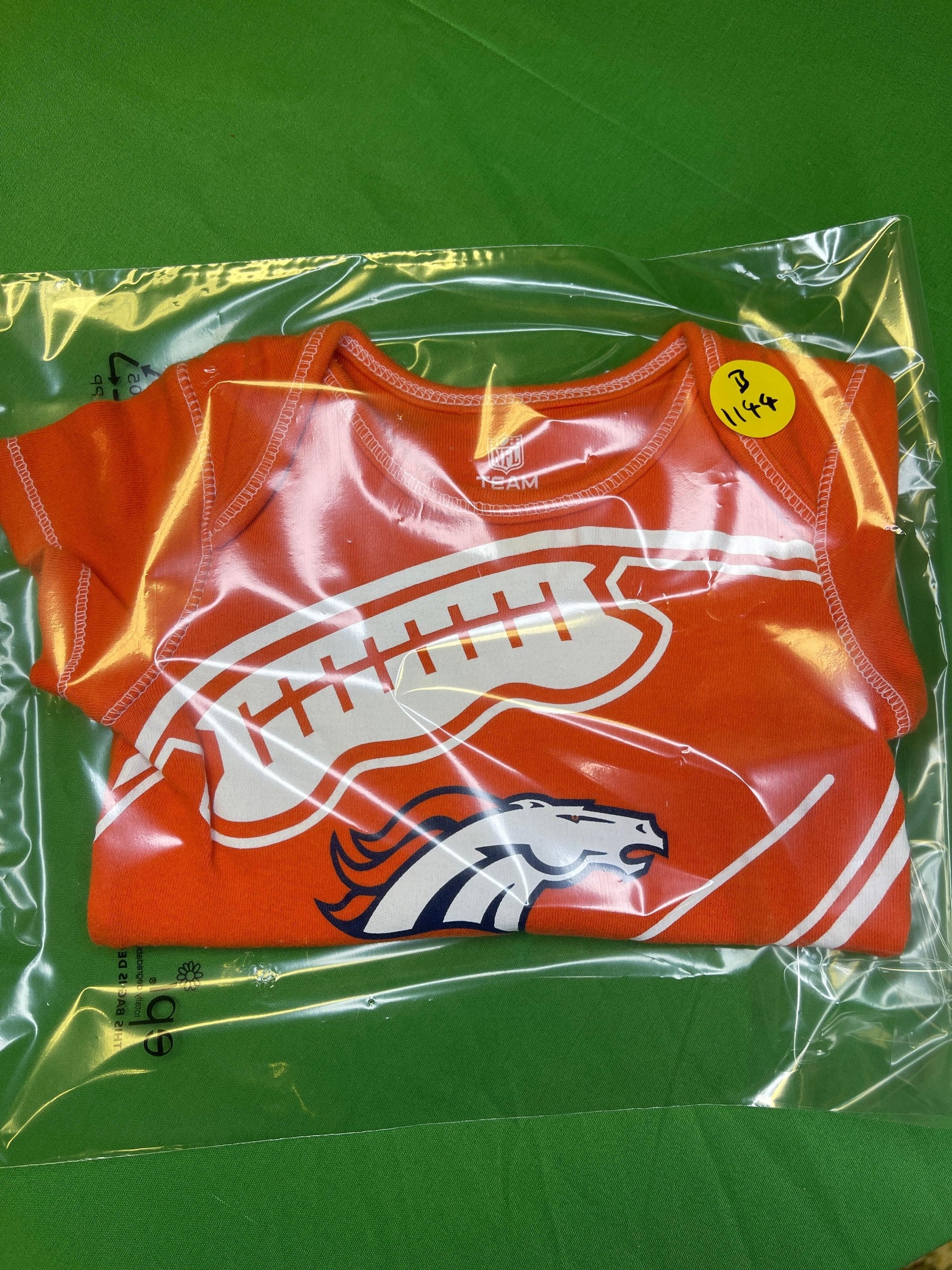 NFL Denver Broncos Orange Bodysuit 0-3 months