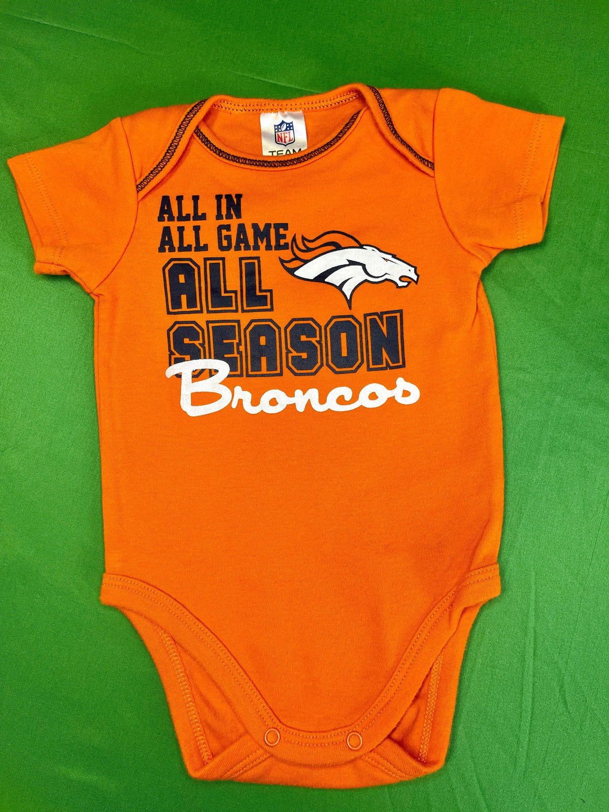 NFL Denver Broncos Orange Bodysuit 0-3 months