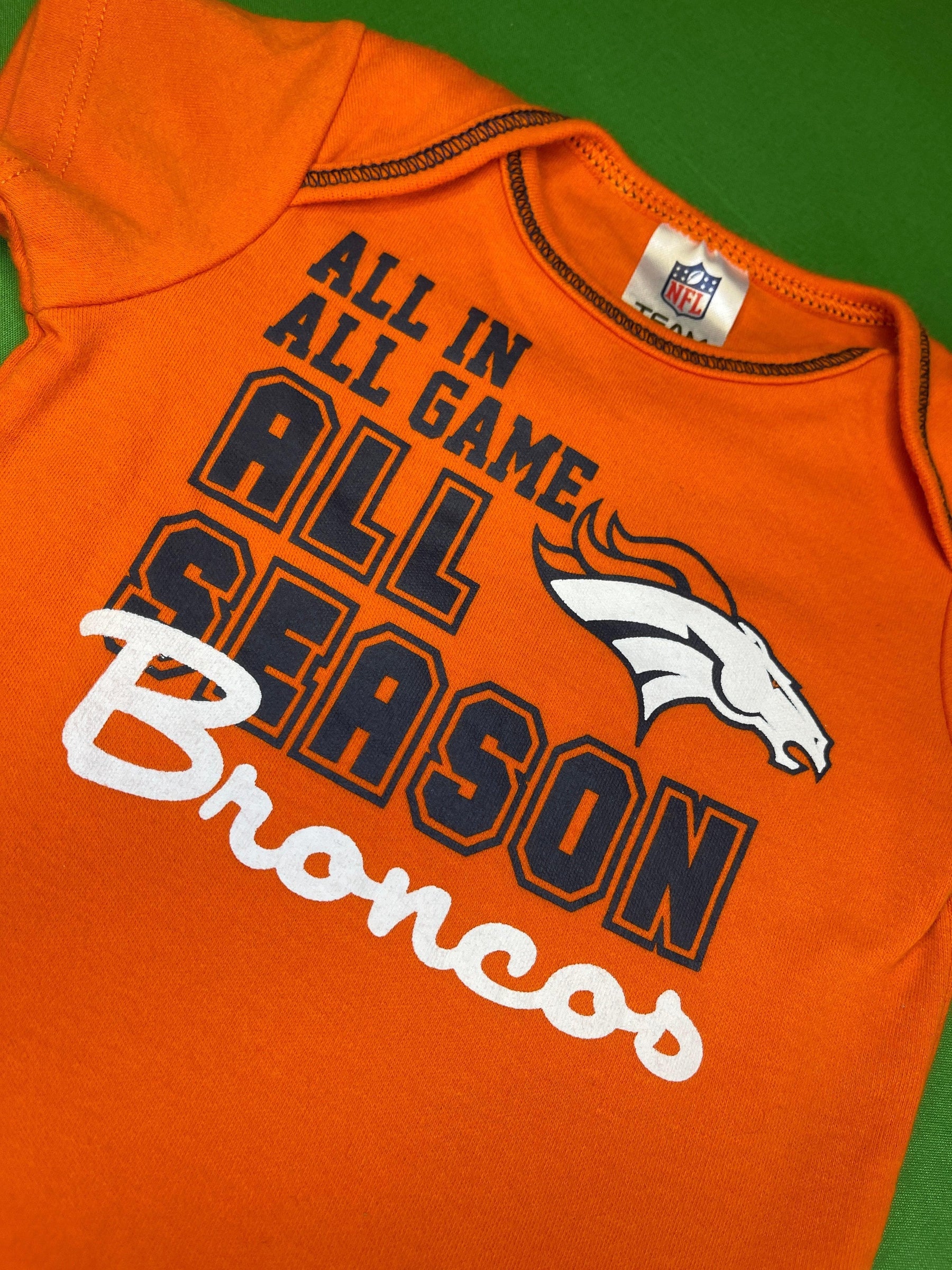 NFL Denver Broncos Orange Bodysuit 0-3 months