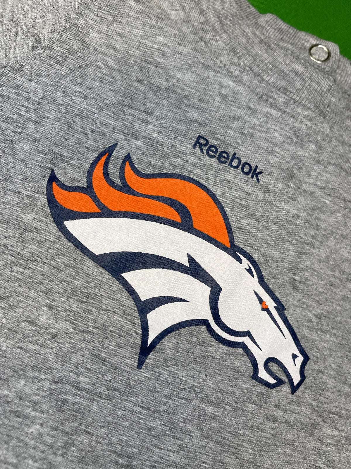 NFL Reebok Denver Broncos Grey Bodysuit 0-3 months