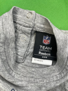 NFL Reebok Denver Broncos Grey Bodysuit 0-3 months