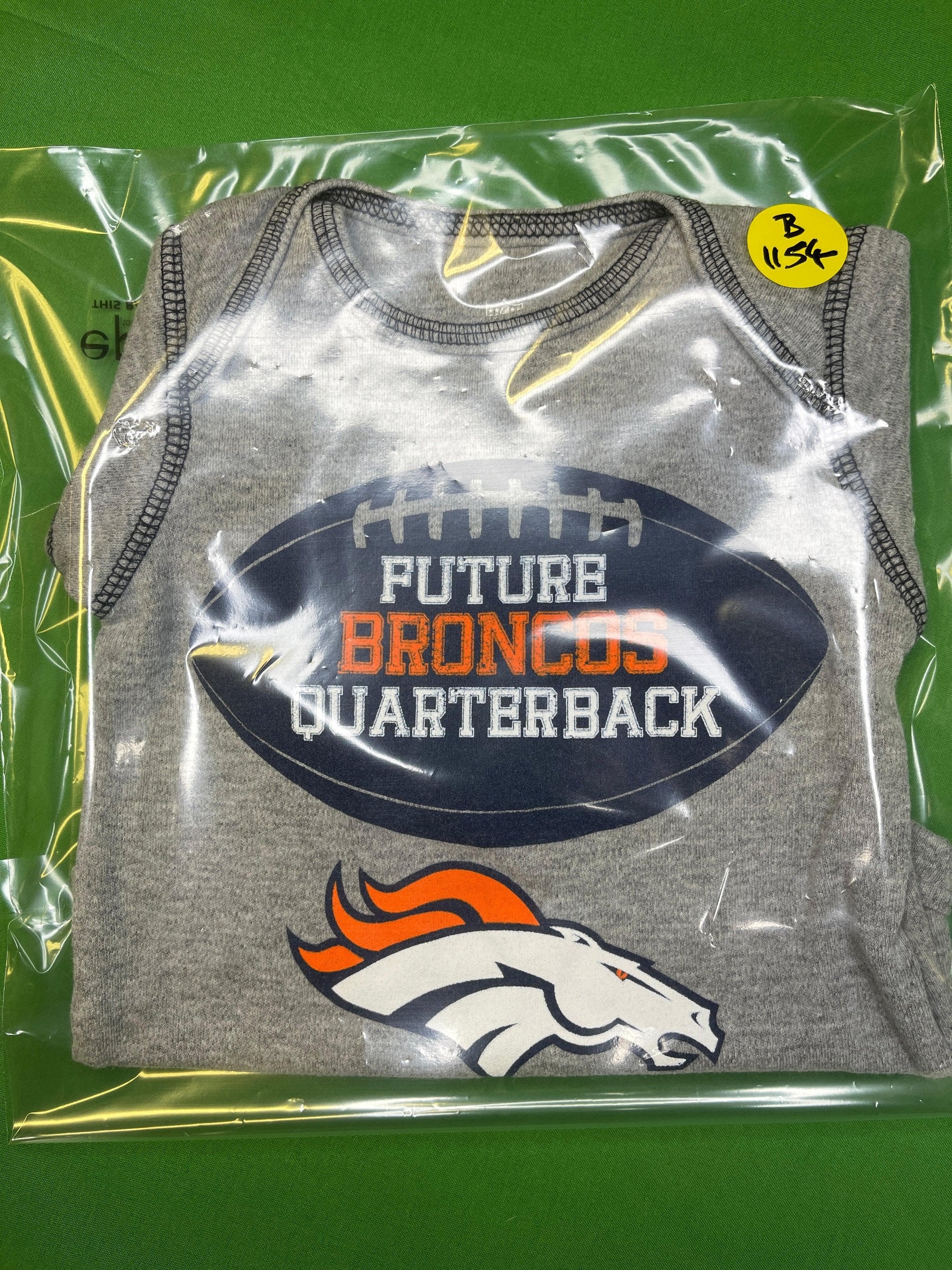 NFL Denver Broncos Grey Bodysuit 0-3 months