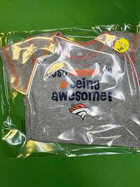 NFL Denver Broncos Grey Bodysuit 6-9 months