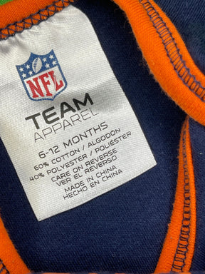 NFL Denver Broncos Blue Long Sleeve Bodysuit 6-12 months