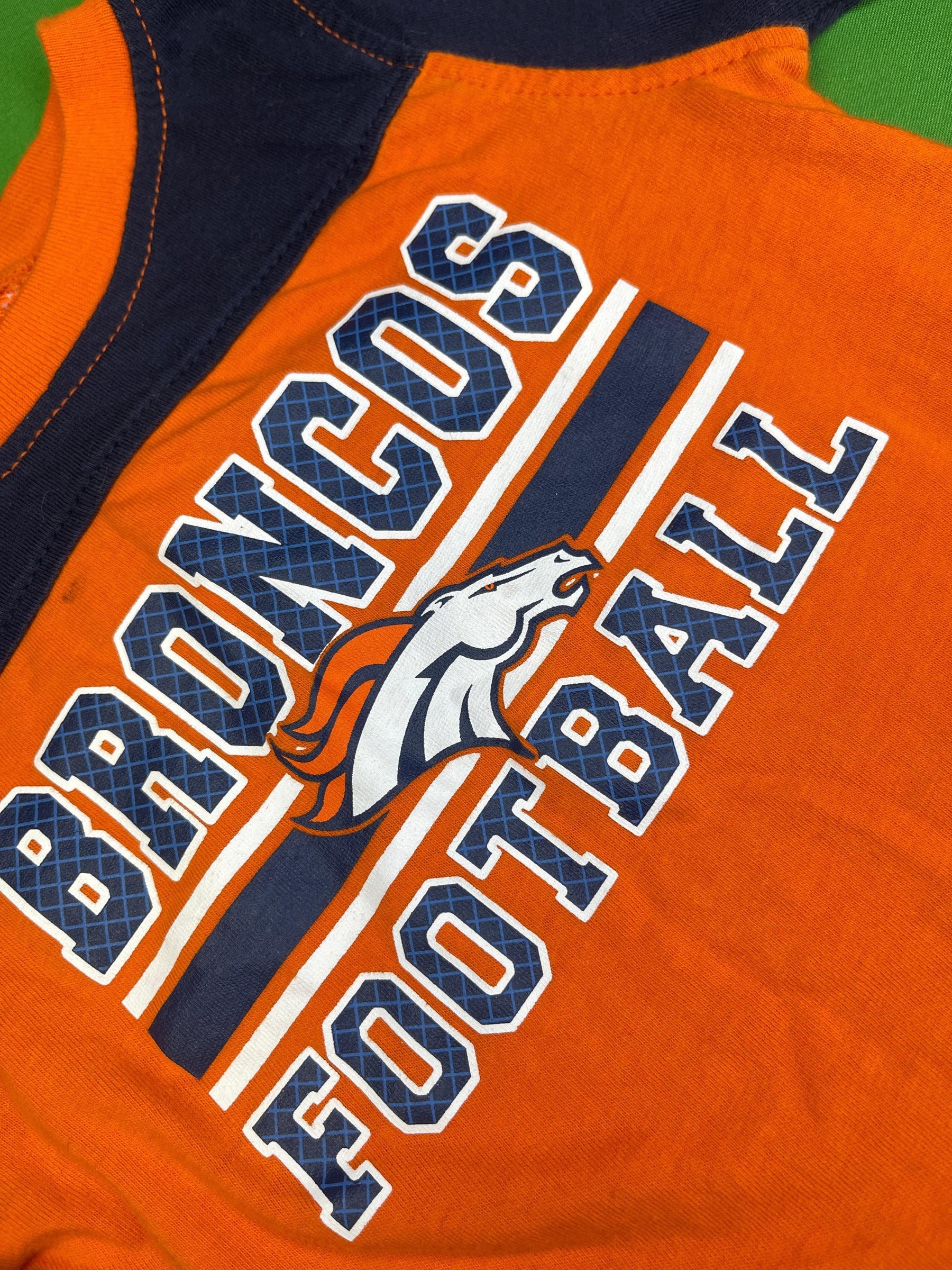 NFL Denver Broncos Orange Long Sleeve Bodysuit 6-9 months