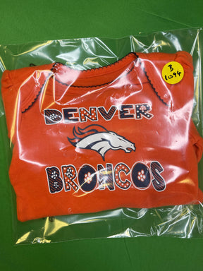 NFL Denver Broncos Orange Long sleeve Bodysuit 3-6 months