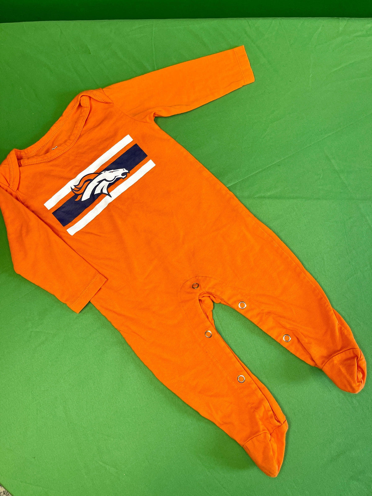 NFL Denver Broncos Orange Long-Sleeve Bodysuit 3-6 months