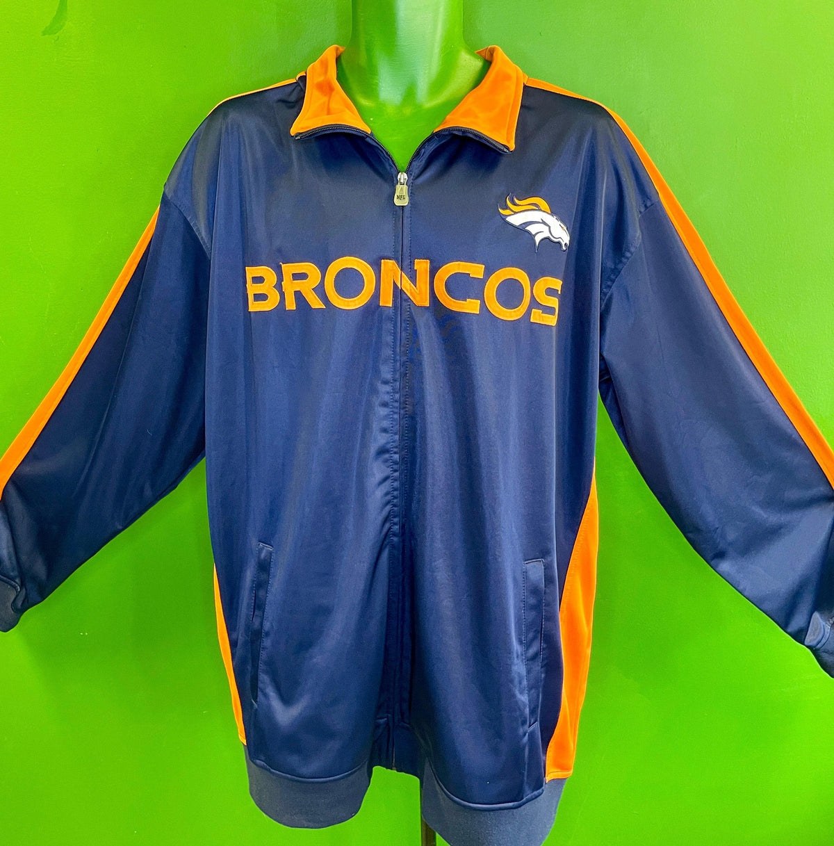 NFL Denver Broncos Full-Zip Track Jacket Men's 2X-Large Tall