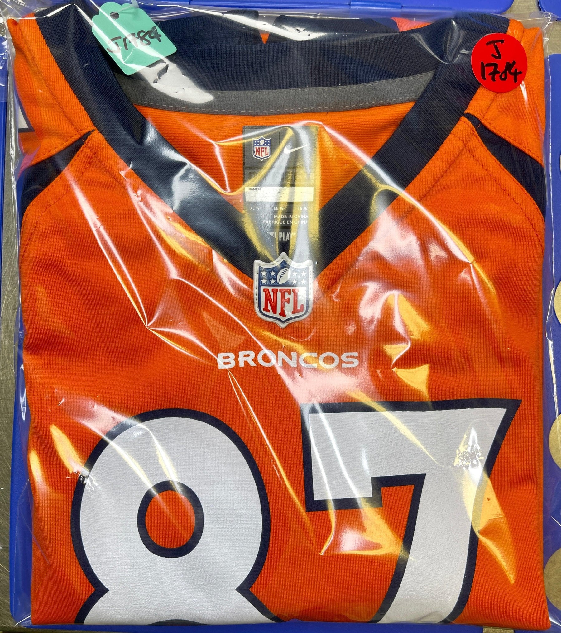 NFL Denver Broncos Eric Decker #87 Game Jersey Girls' X-Large 16