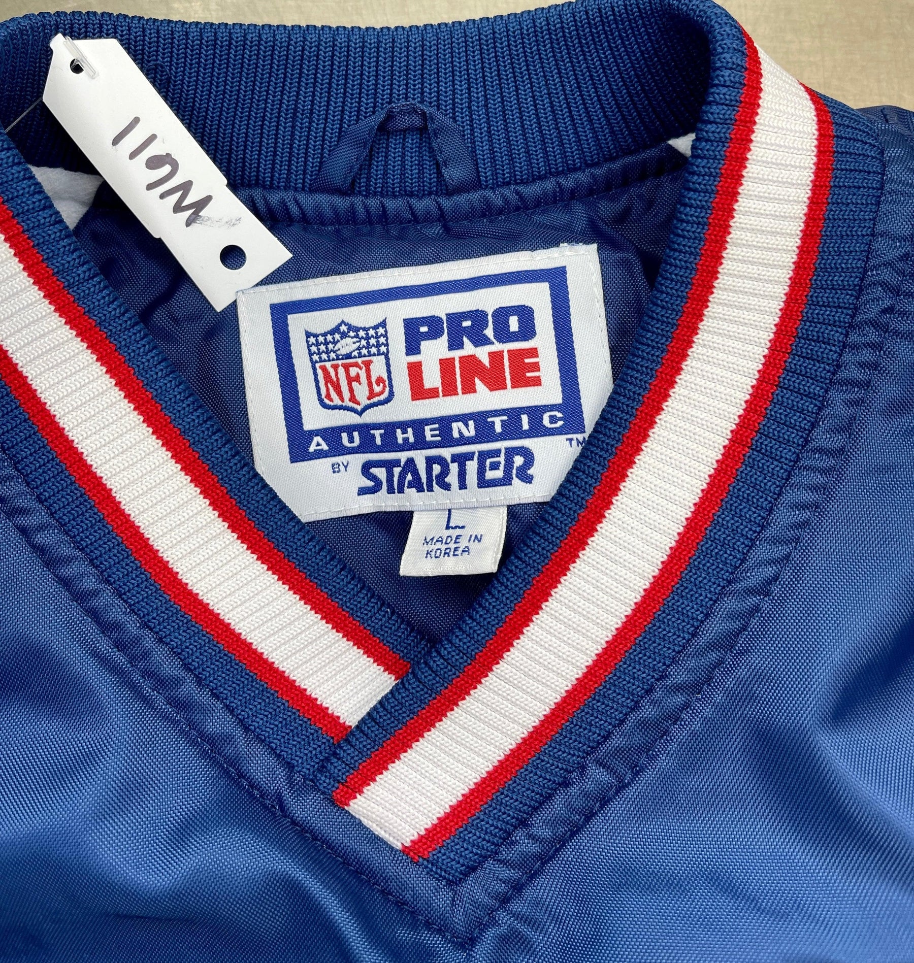 NFL New England Patriots Vintage Starter Sideline Pullover Jacket Youth Large 14-16