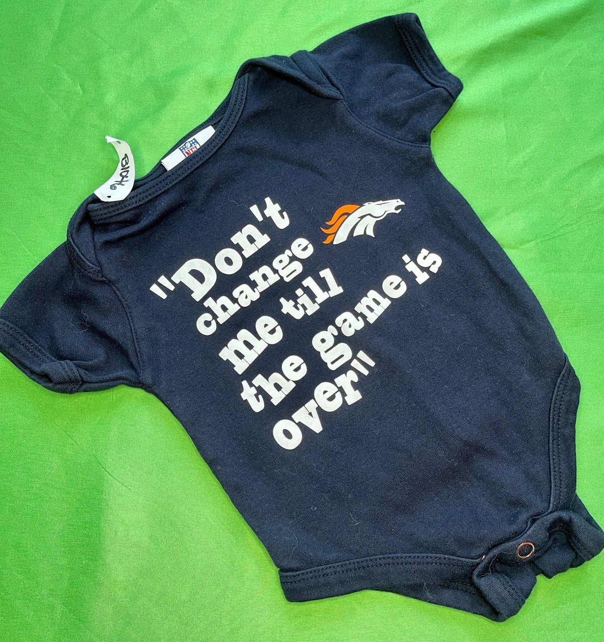 NFL Denver Broncos  "Don't Change Me" Baby-Grow 3-6 months