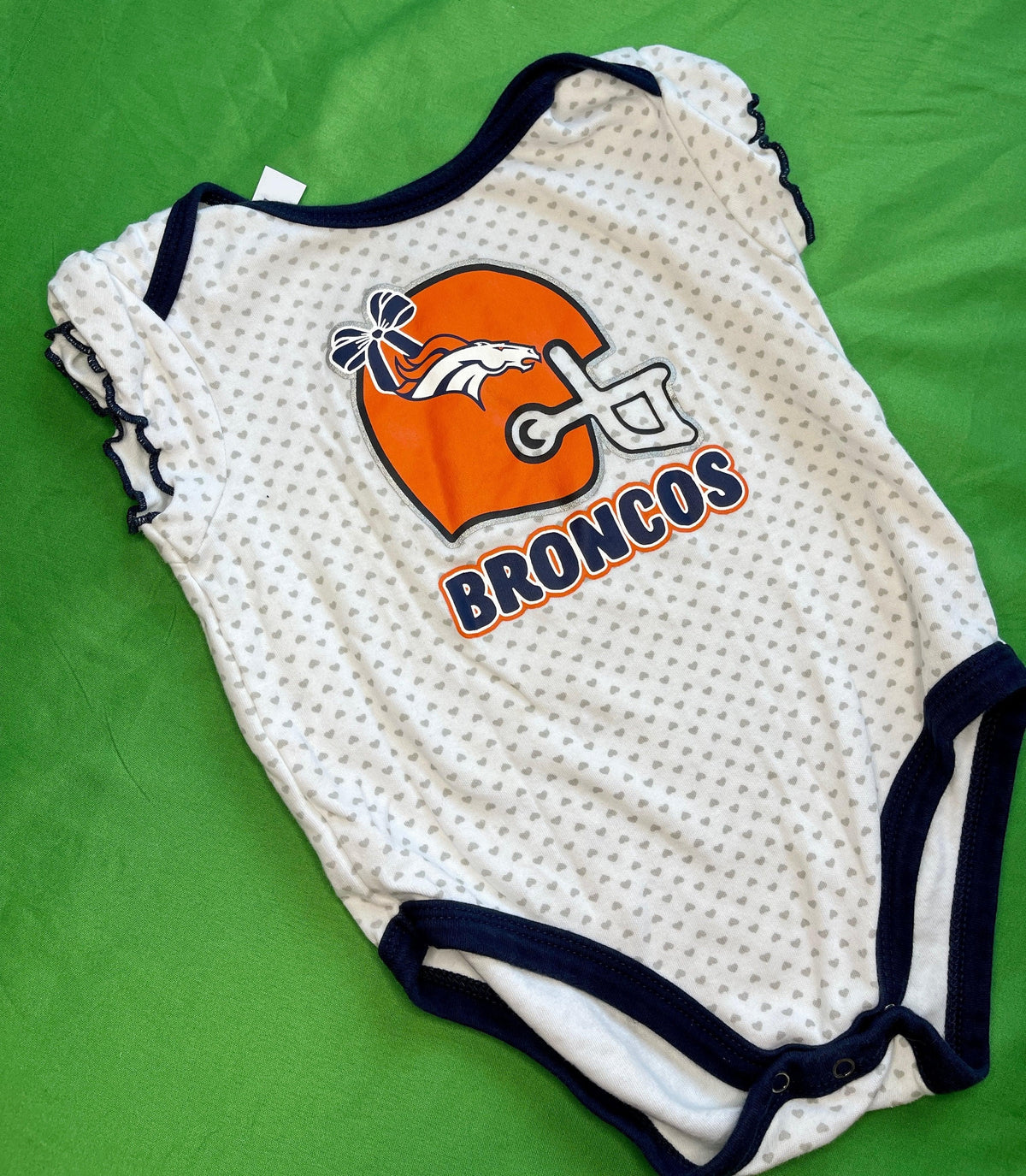 NFL Denver Broncos Bodysuit Girls' Patterned Infant Toddler 18 months