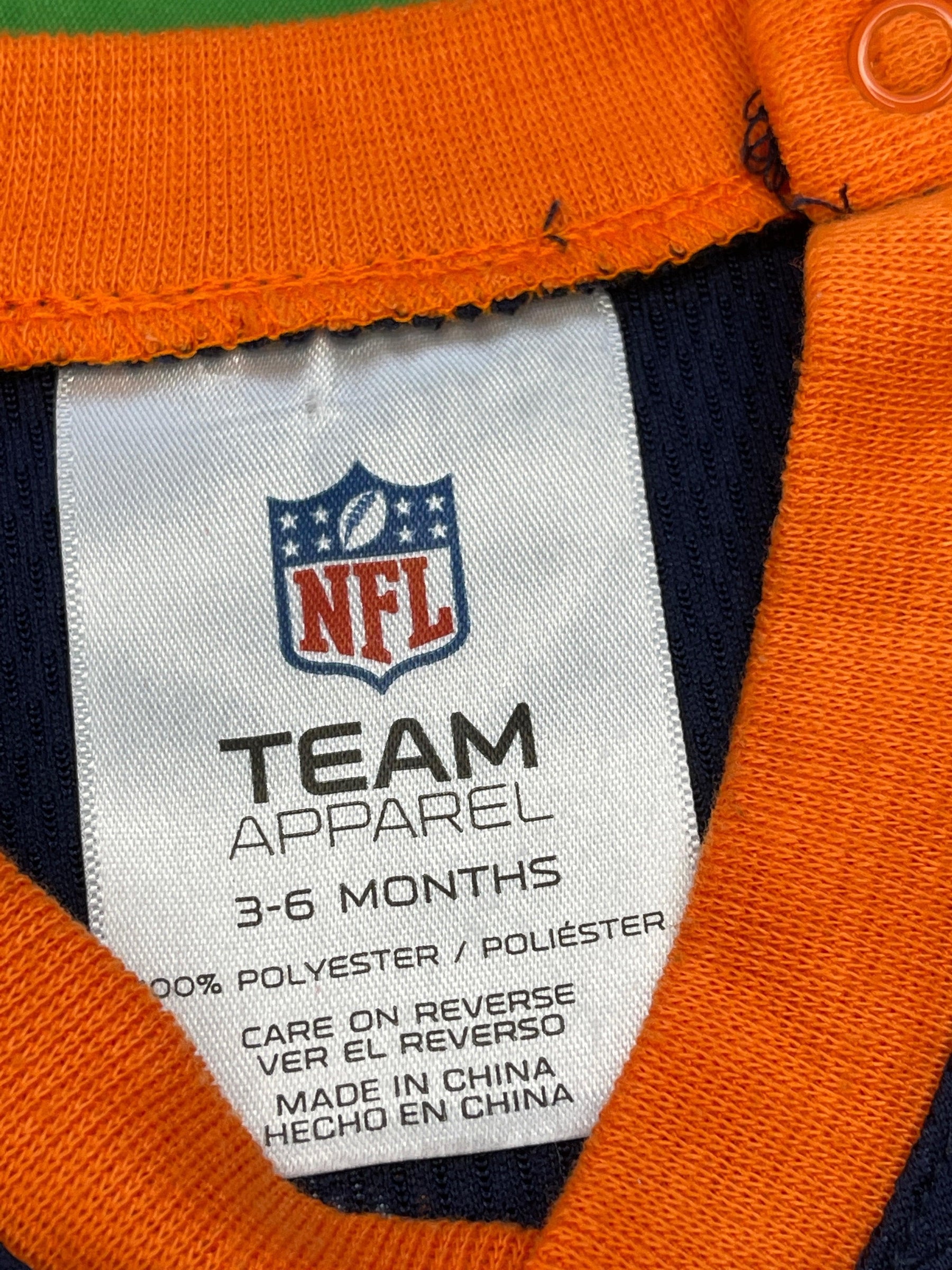 NFL Denver Broncos Jersey-Style Bodysuit 3-6 months