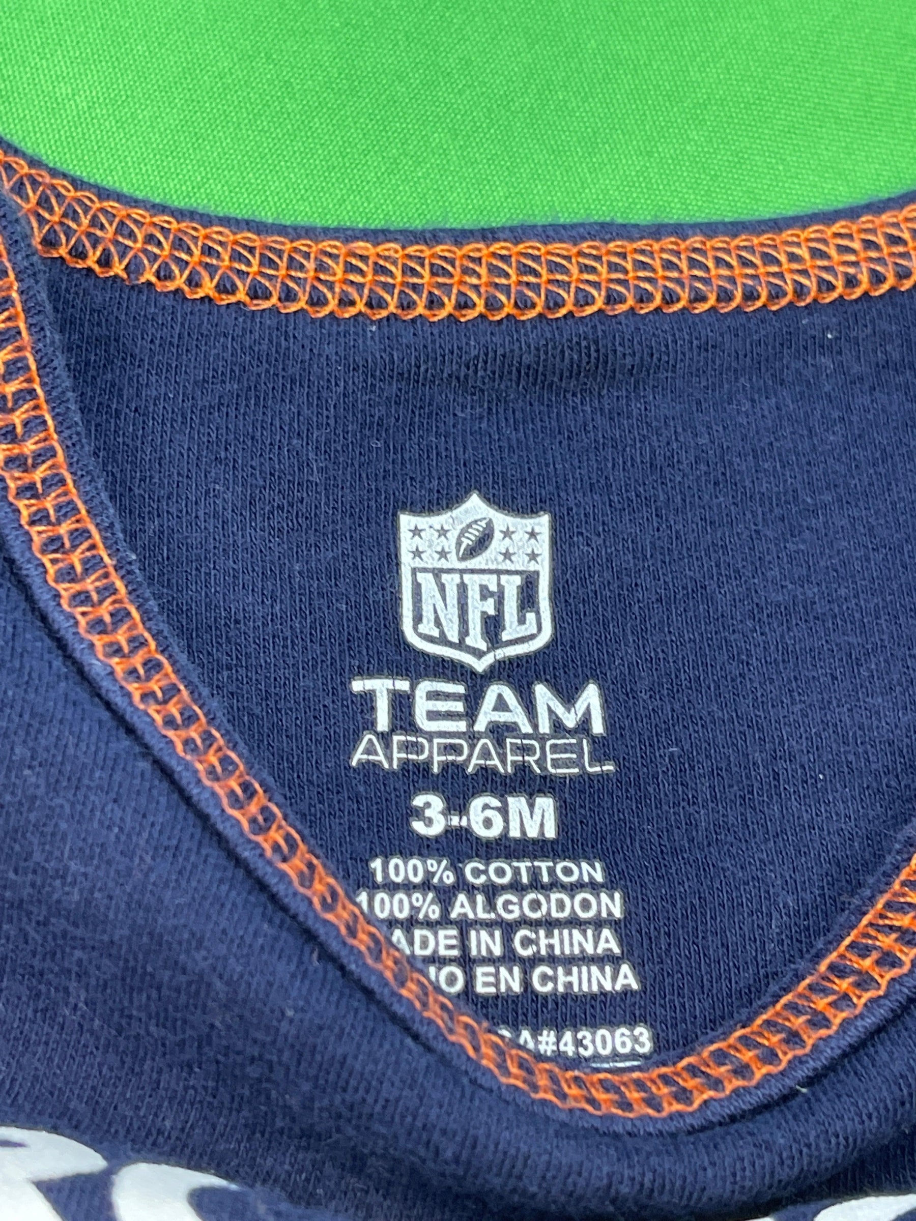 NFL Denver Broncos Dark Blue Bodysuit 3-6 months