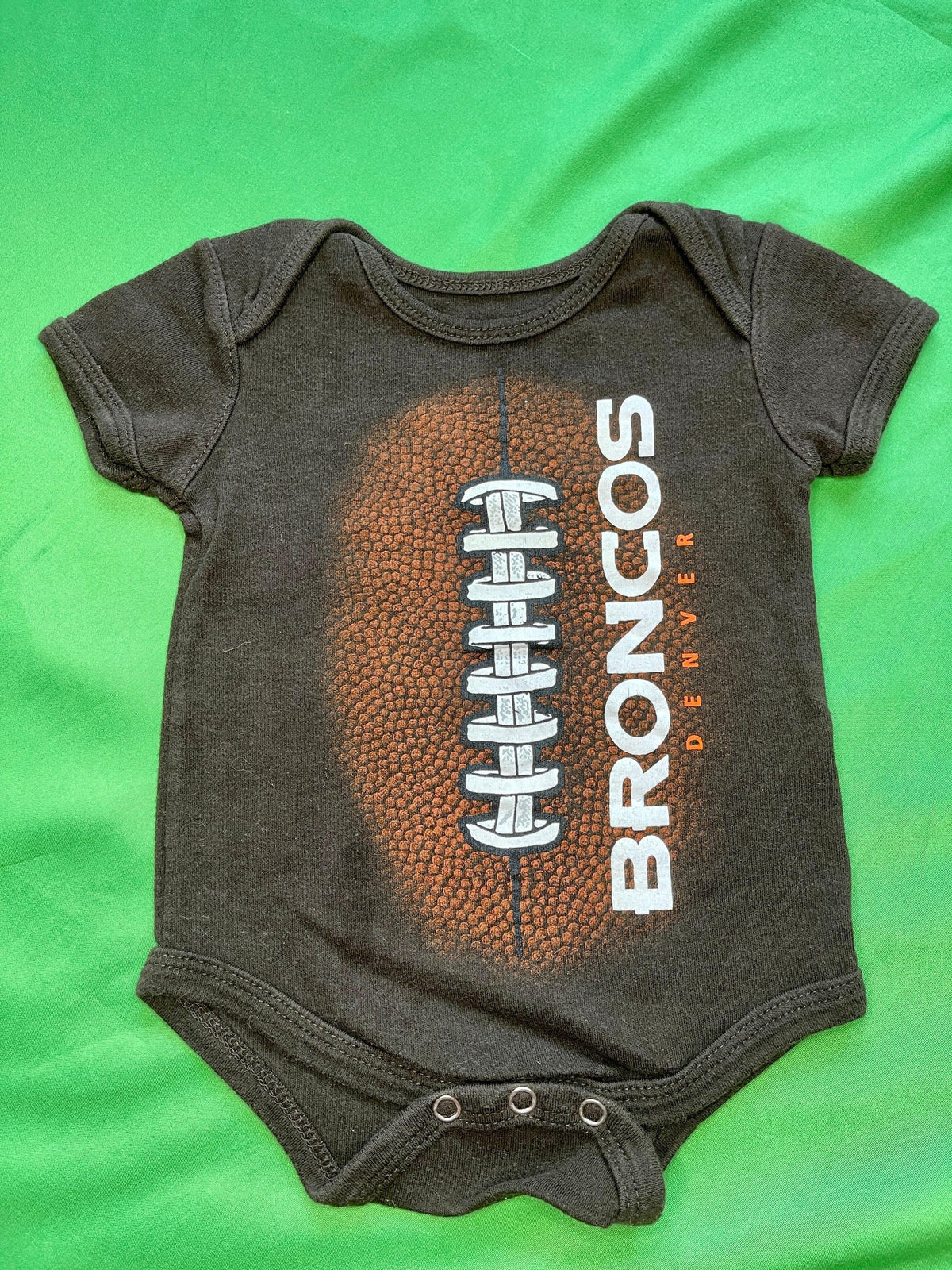 NFL Denver Broncos Football Design Bodysuit 3-6 months