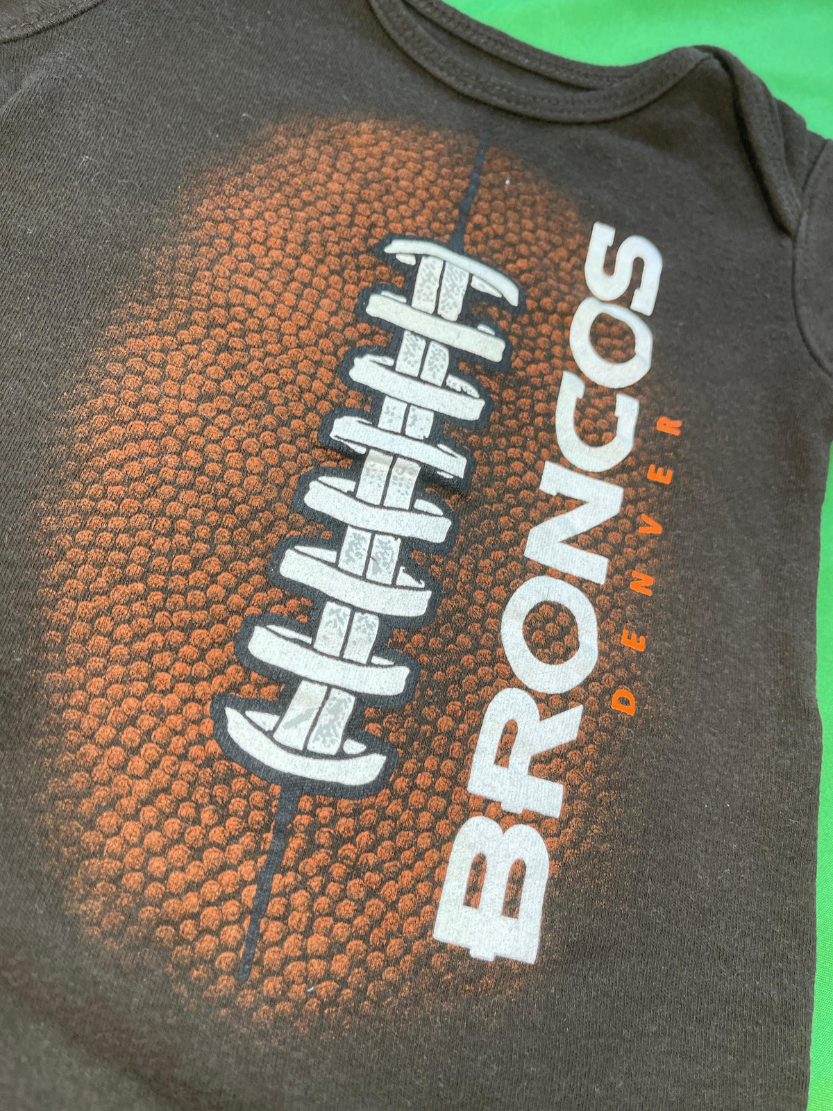 NFL Denver Broncos Football Design Bodysuit 3-6 months