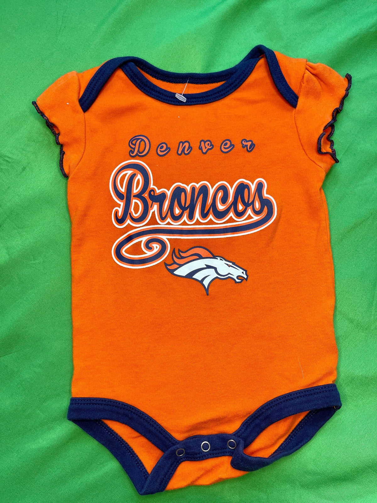 NFL Denver Broncos Orange Bodysuit 3-6 months