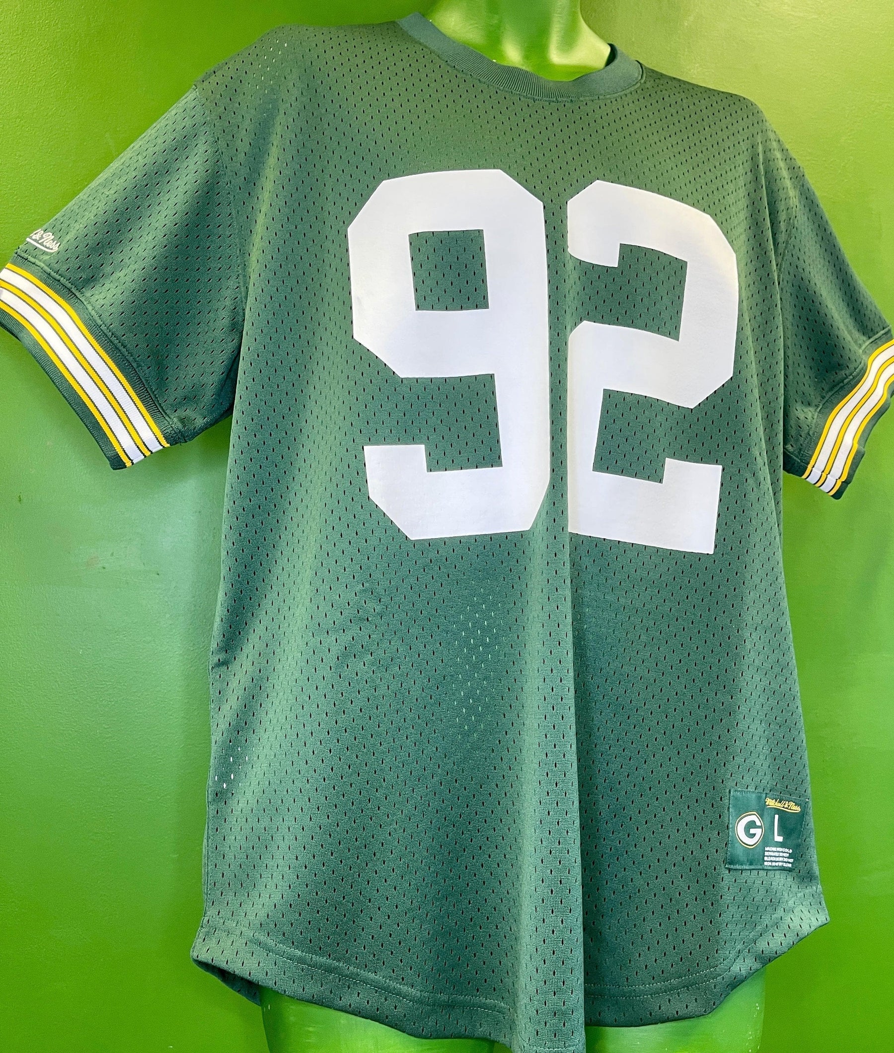 NFL Green Bay Packers Reggie White #92 Mitchell & Ness Jersey Men's Large NWT