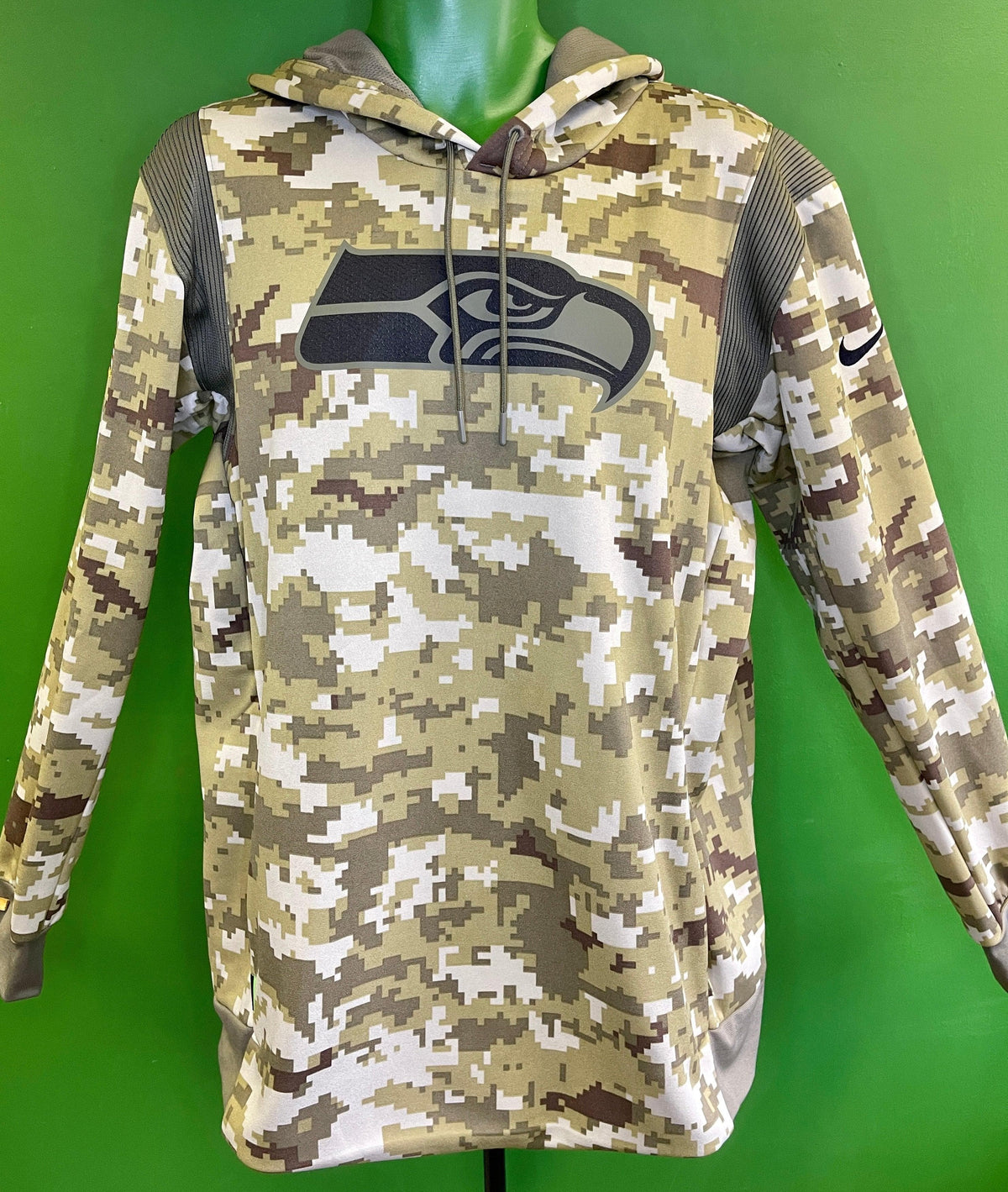 NFL Seattle Seahawks Salute to Service Camo Pullover Hoodie Men's X-Large NWOT