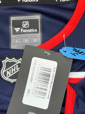NHL Columbus Blue Jackets Fanatics Breakaway Jersey Stitched Men's Large NWT